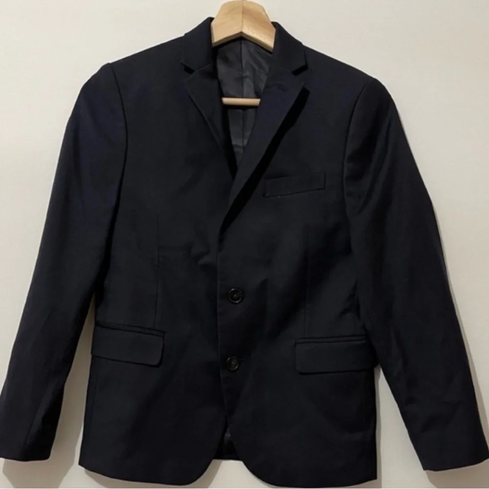 Lauren Ralph Lauren Boys Solid Classic Blazer Navy 12R